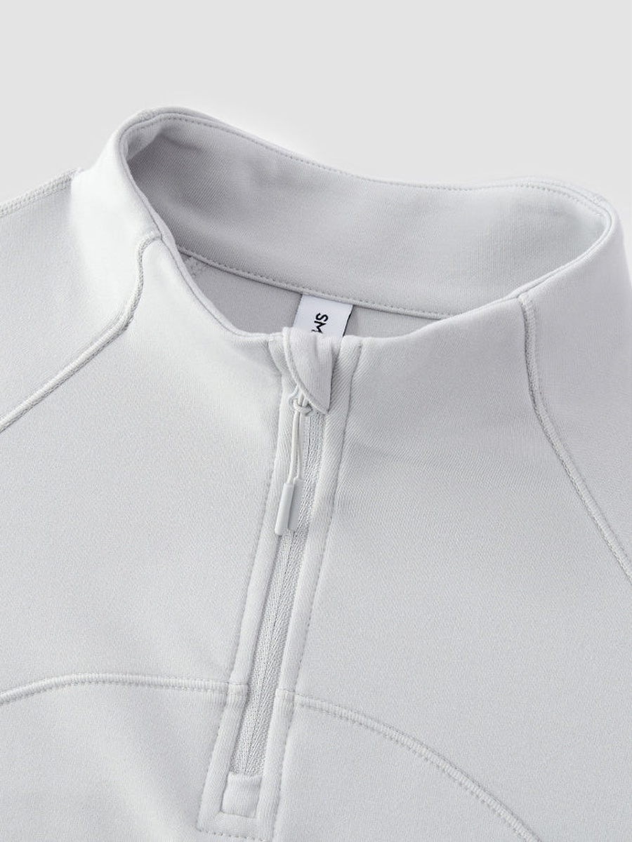 Women Half Zip Long Sleeve Top
