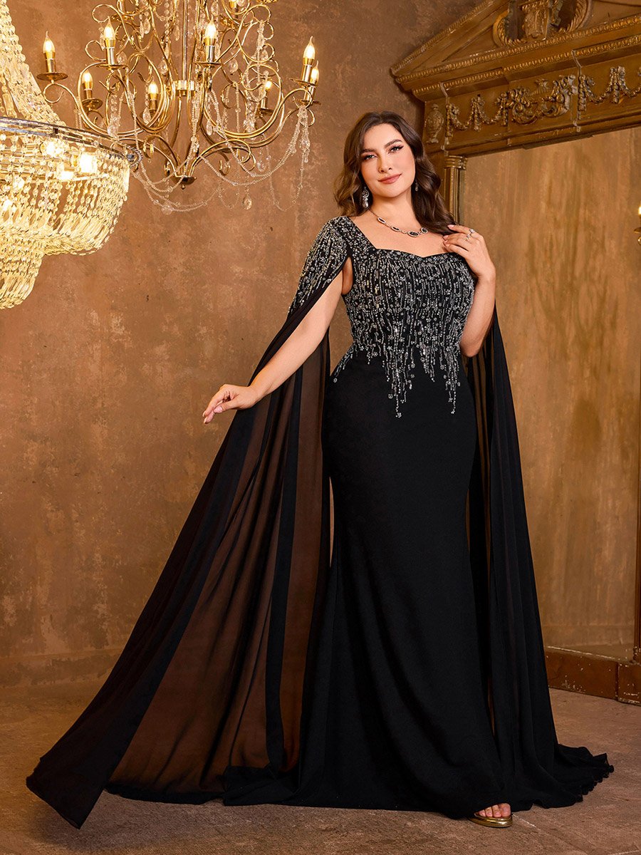 evening black dresses for women Nox Anabel A1374 Prom Fitted Long Prom Dress Black main image 0