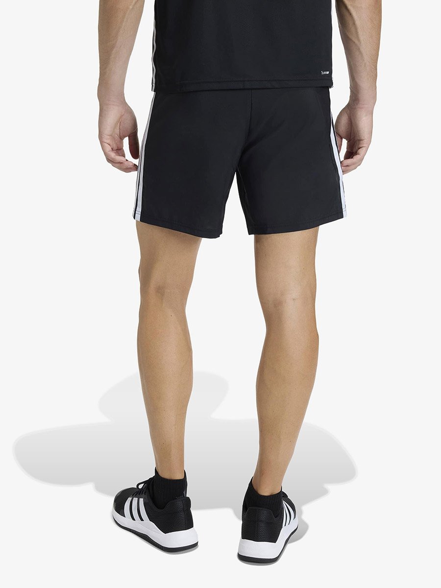 Black Workout Essentials Base 3-Stripes Woven Shorts