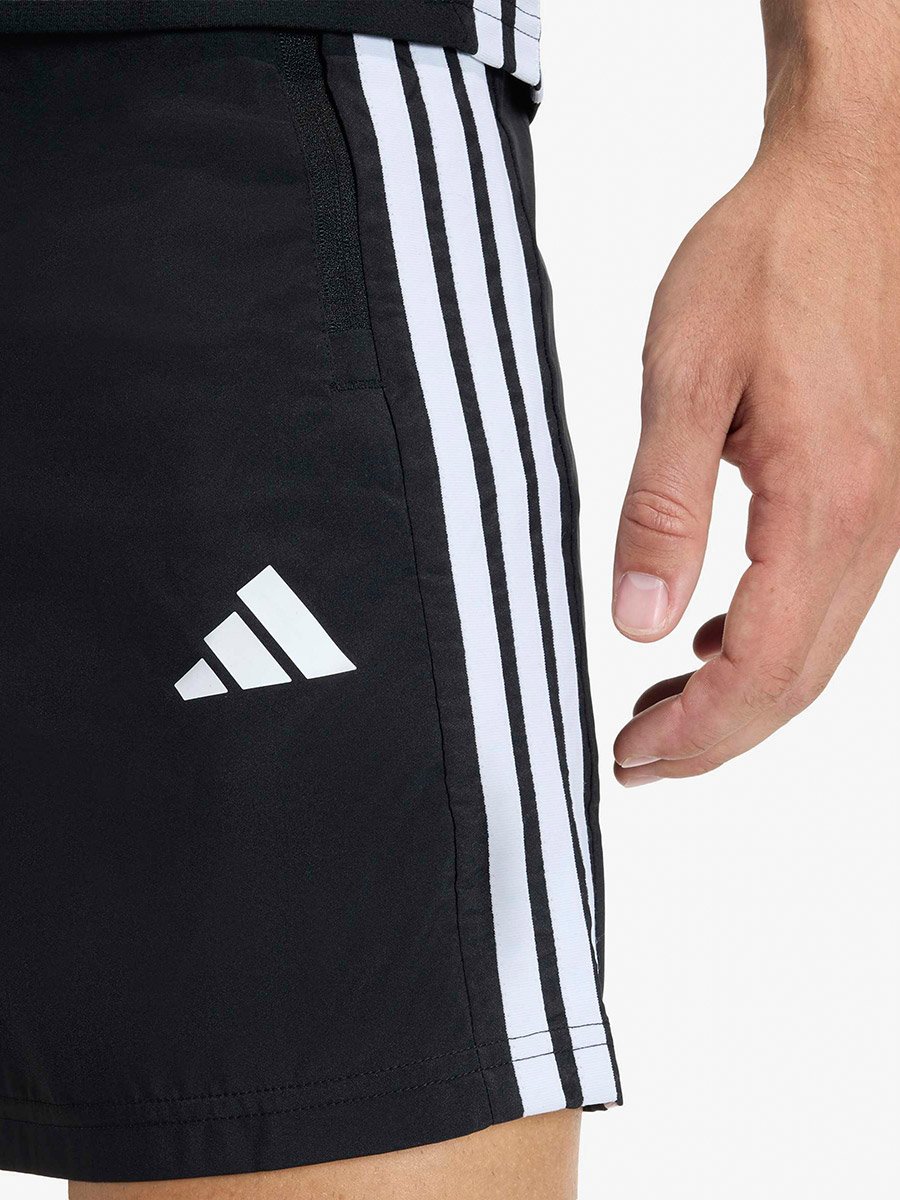 Black Workout Essentials Base 3-Stripes Woven Shorts
