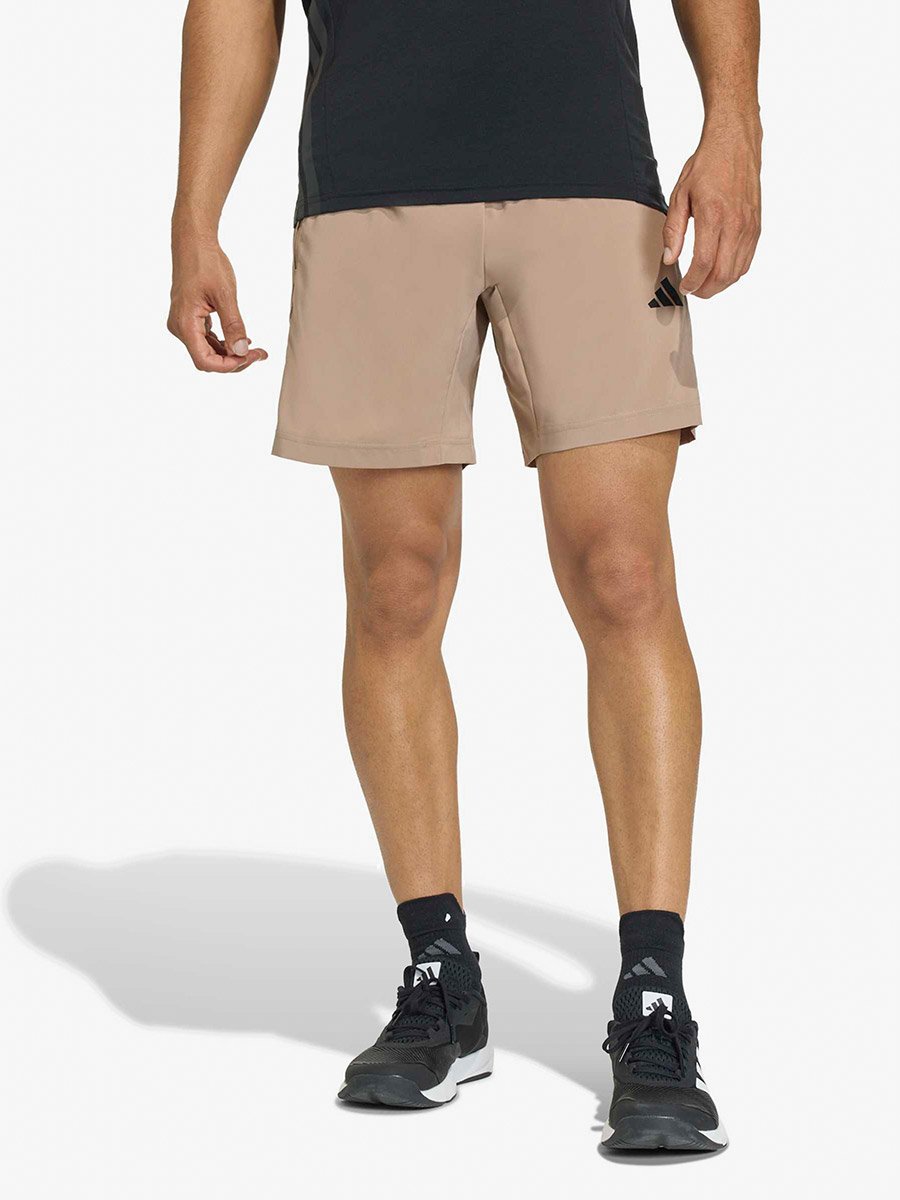 Brown Workout Essentials Base Woven Shorts
