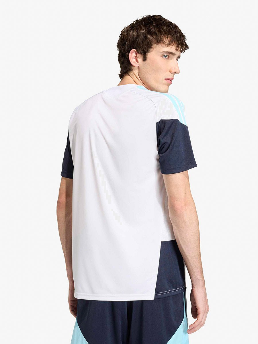 Men White Argentina Team Logo Training T-Shirt