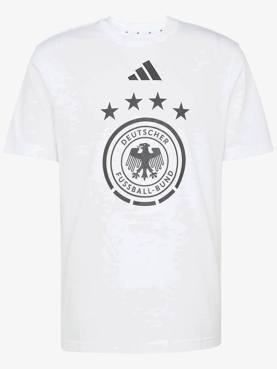 Men White Deutscher Graphic Print T-Shirt