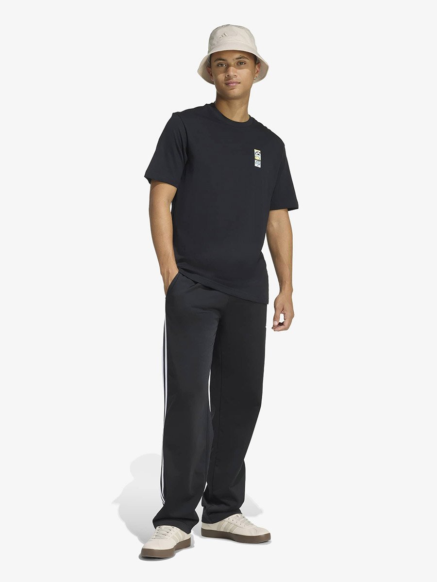 Men Black Graphic Print Cotton T-Shirt