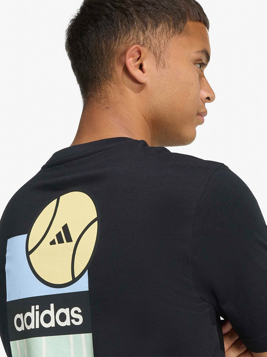 Men Black Graphic Print Cotton T-Shirt