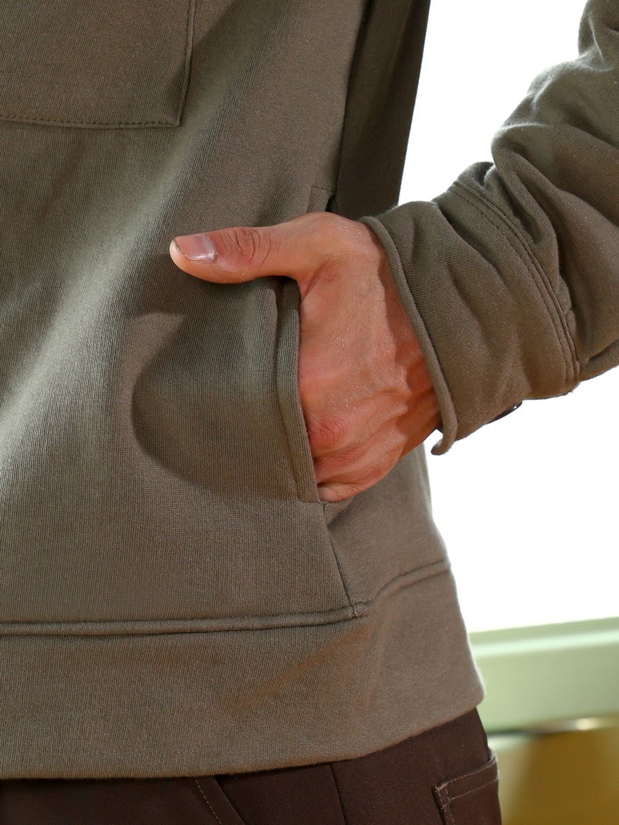 Men Green Utility-Knit Jacket