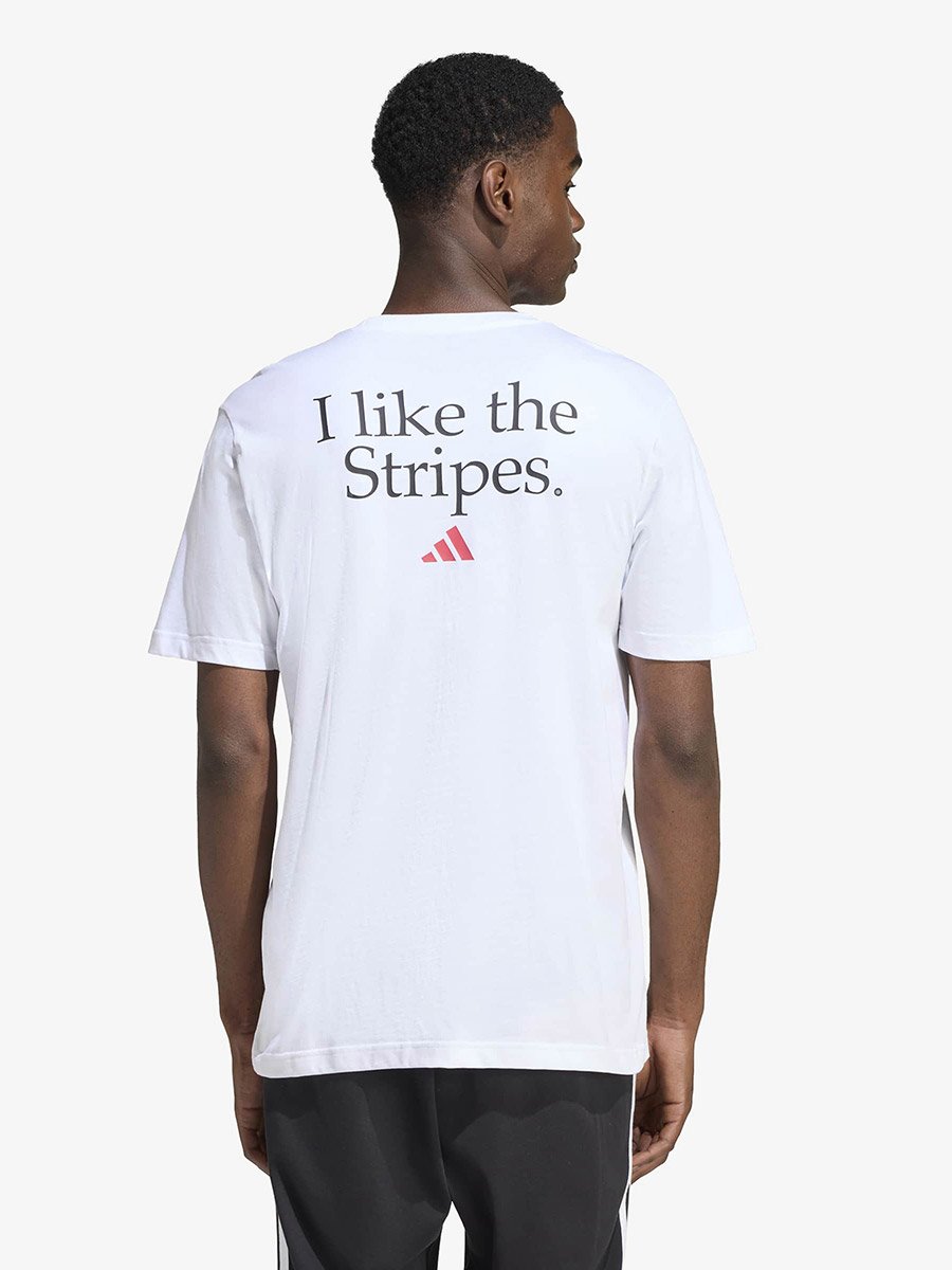 Men White Logo Print Cotton T-Shirt