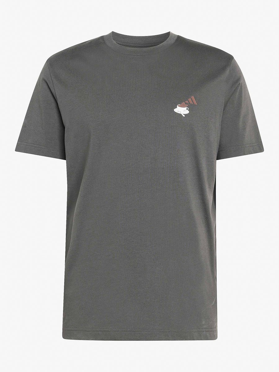 Men Charcoal Cheesecake Graphic Print T-Shirt