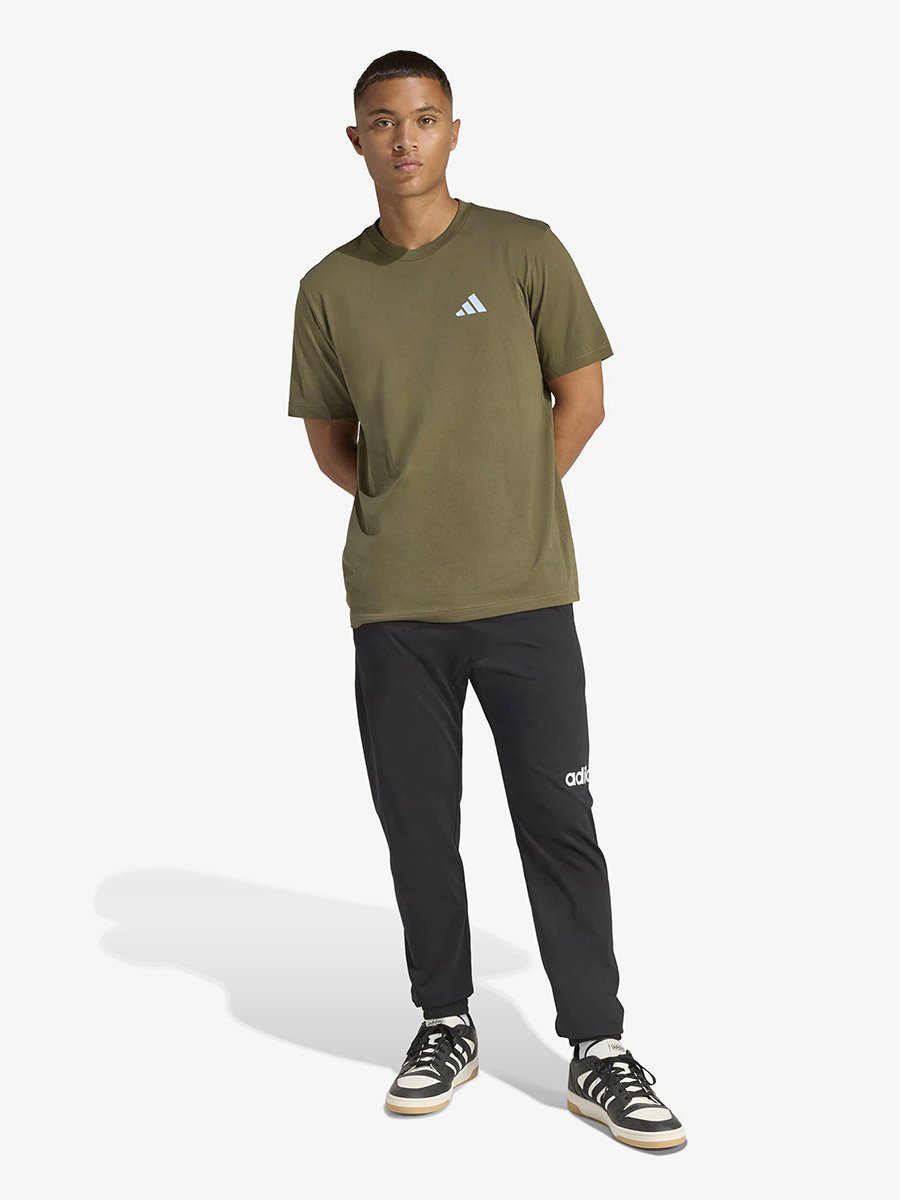Men Khaki Logo Print T-Shirt