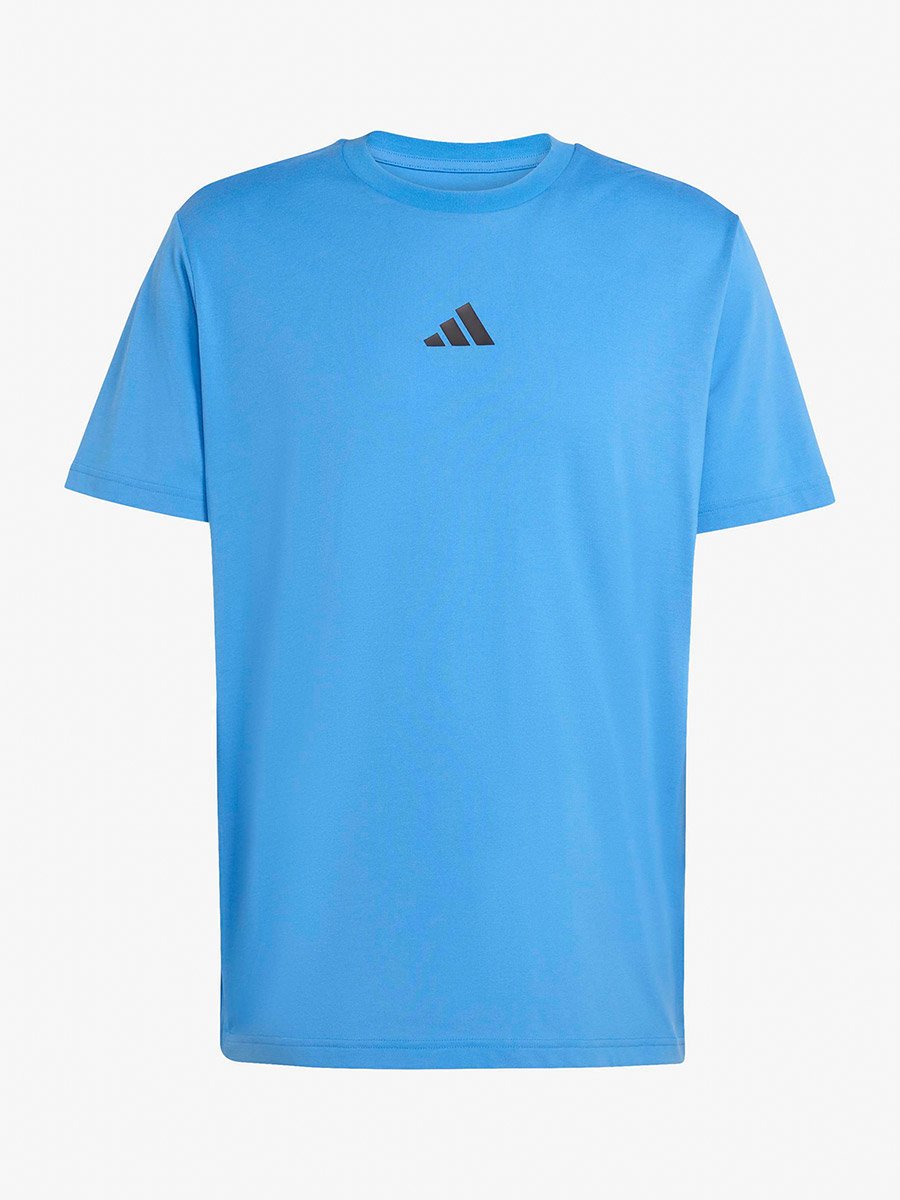 Men Blue Logo Print Training T-Shirt 
