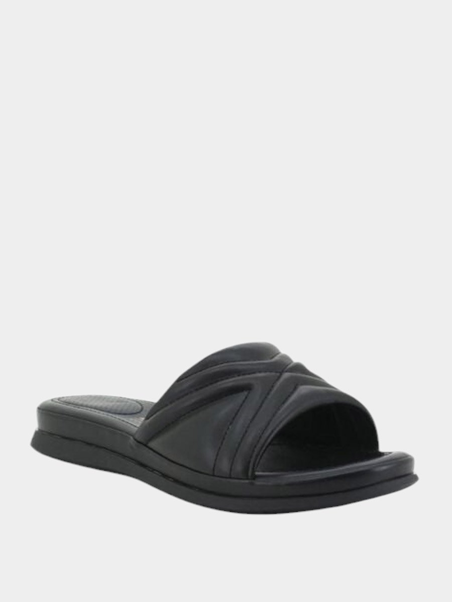 Comfit Embossed Slip On Sandals