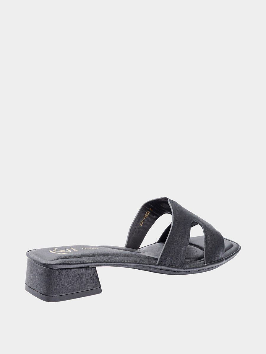 Solid Block Heel Sandals