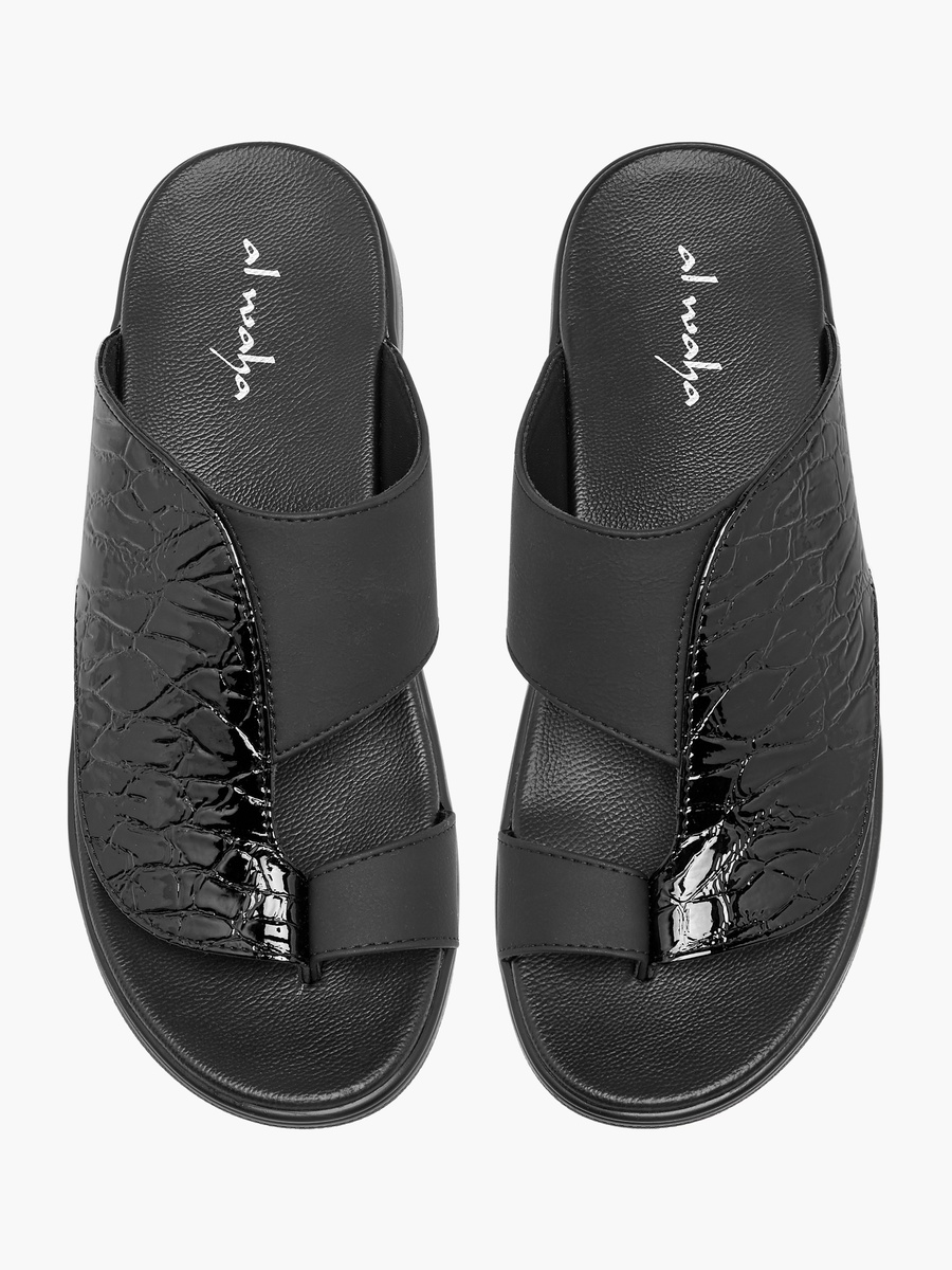 Men Toe Loop Detail Arabic Sandals