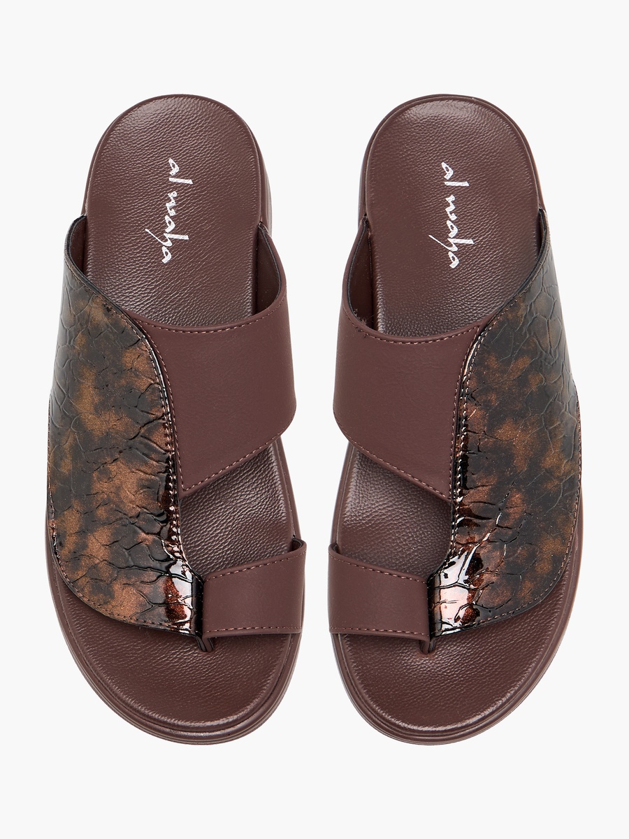 Men Toe Loop Detail Arabic Sandals