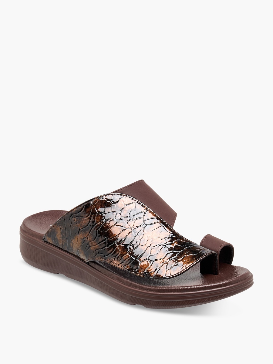Men Toe Loop Detail Arabic Sandals