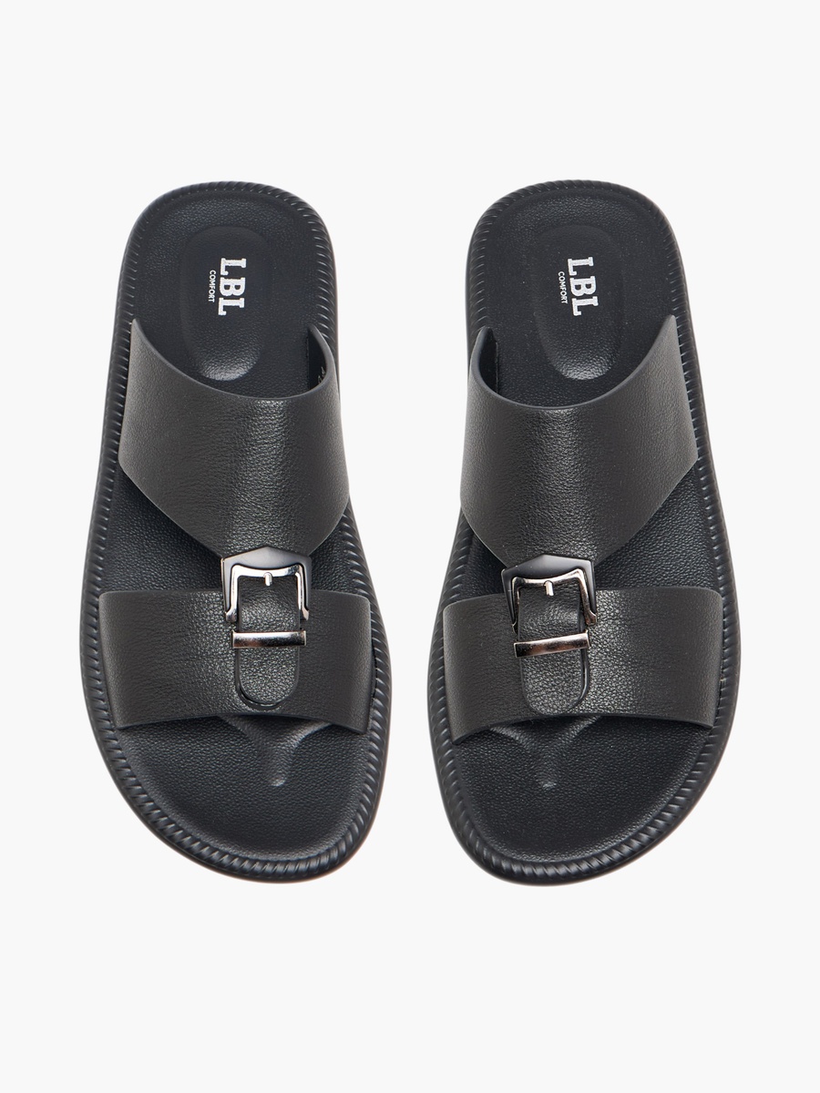Men Buckle Detail Arabic Sandals