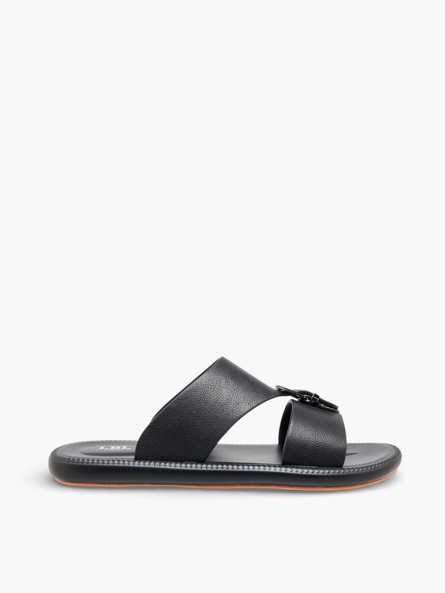 Men Buckle Detail Arabic Sandals