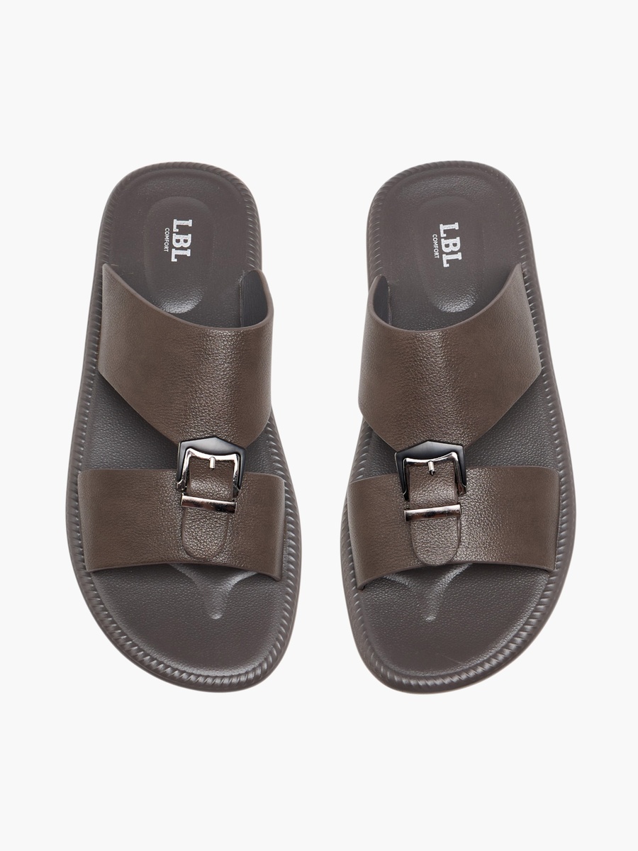 Men Buckle Detail Arabic Sandals