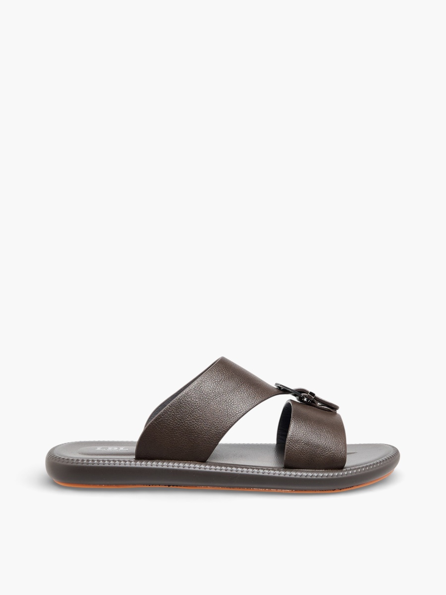 Men Buckle Detail Arabic Sandals