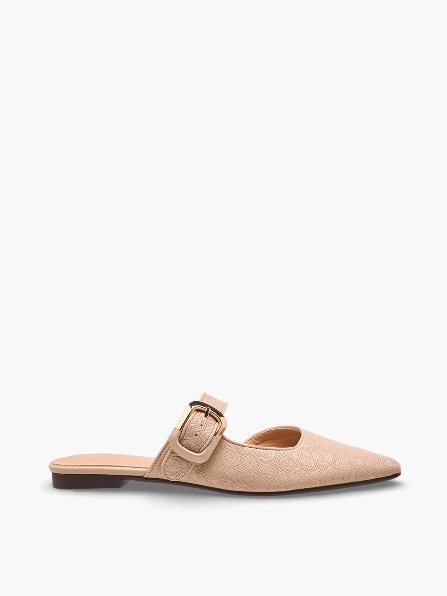 Women Floral Textured Pointed Toe Shoes