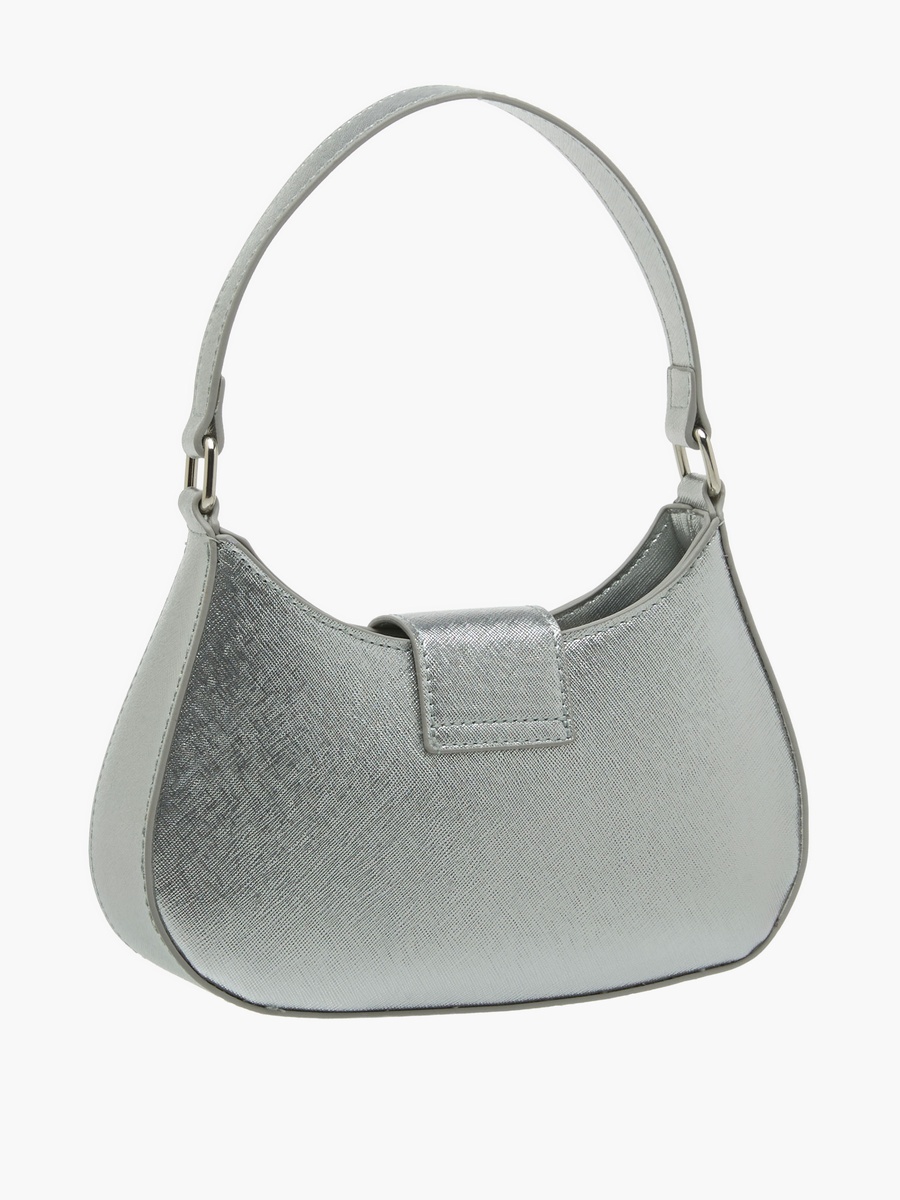 Textured Shoulder Bag with Detachable Strap