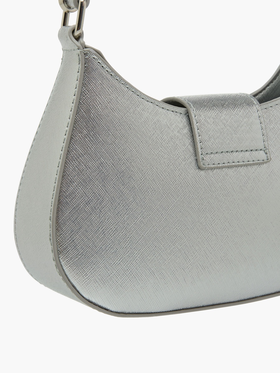 Textured Shoulder Bag with Detachable Strap