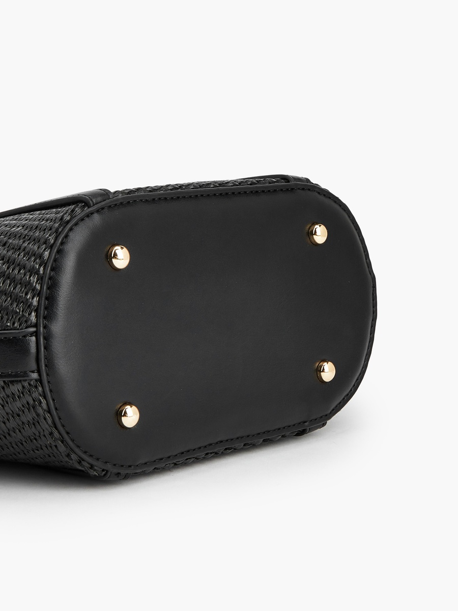 Textured Tote Bag with Double Handle