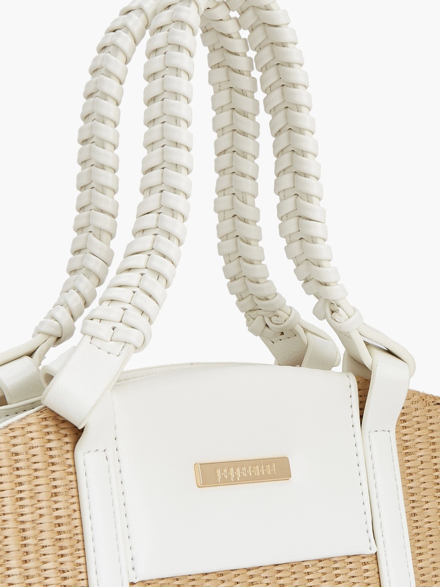 Textured Tote Bag with Double Handle