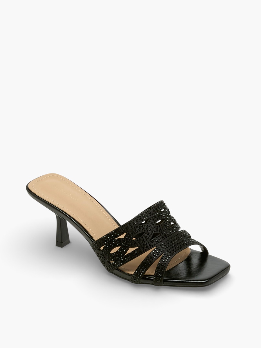 Women Embellished Flared Heel Sandals