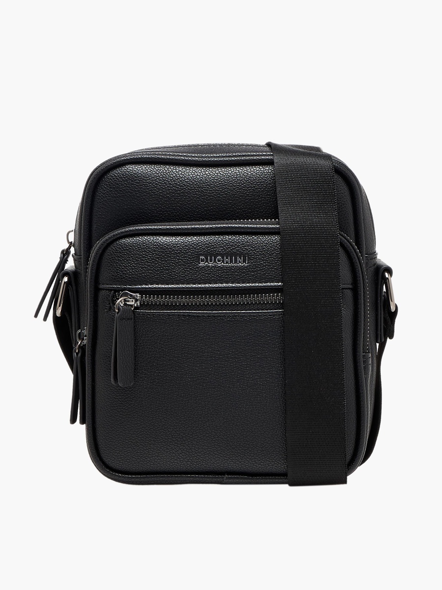 Men Solid Crossbody Bag