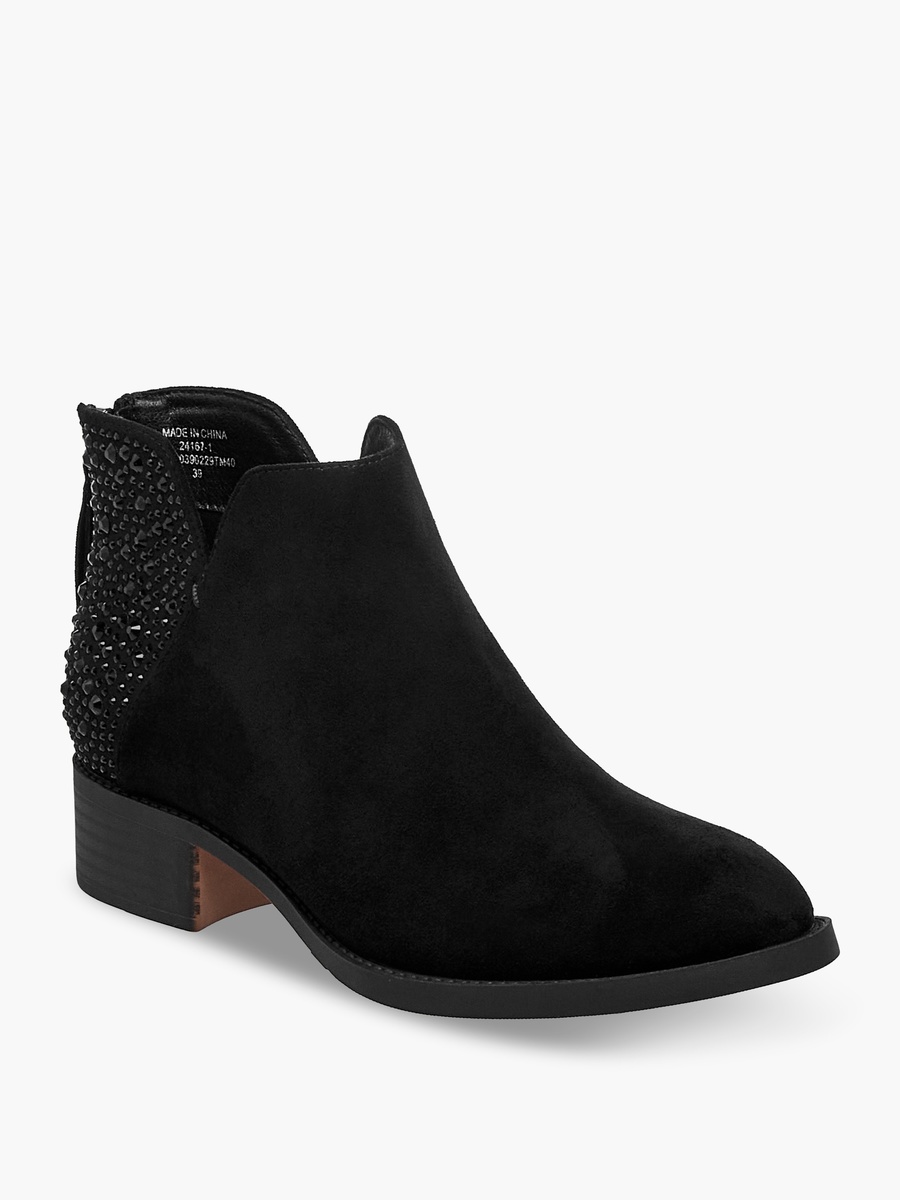 Women Block Heel Ankle Boots