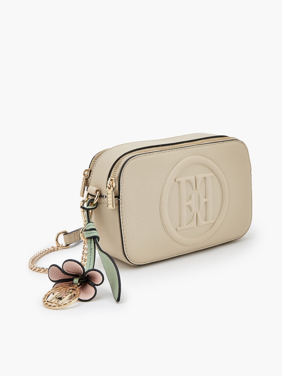 Monogram Embossed Crossbody Bag with Chain Strap