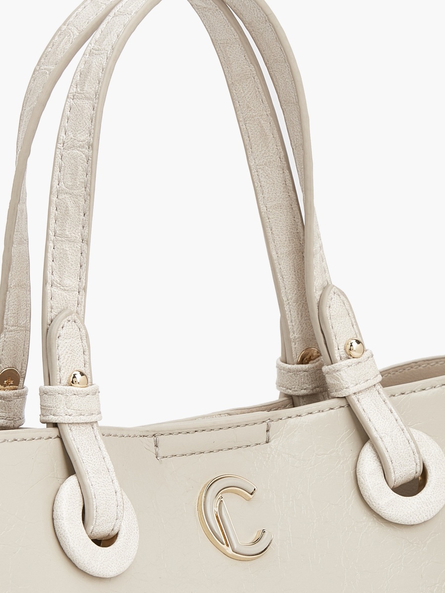 Textured Tote Bag with Adjustable Strap