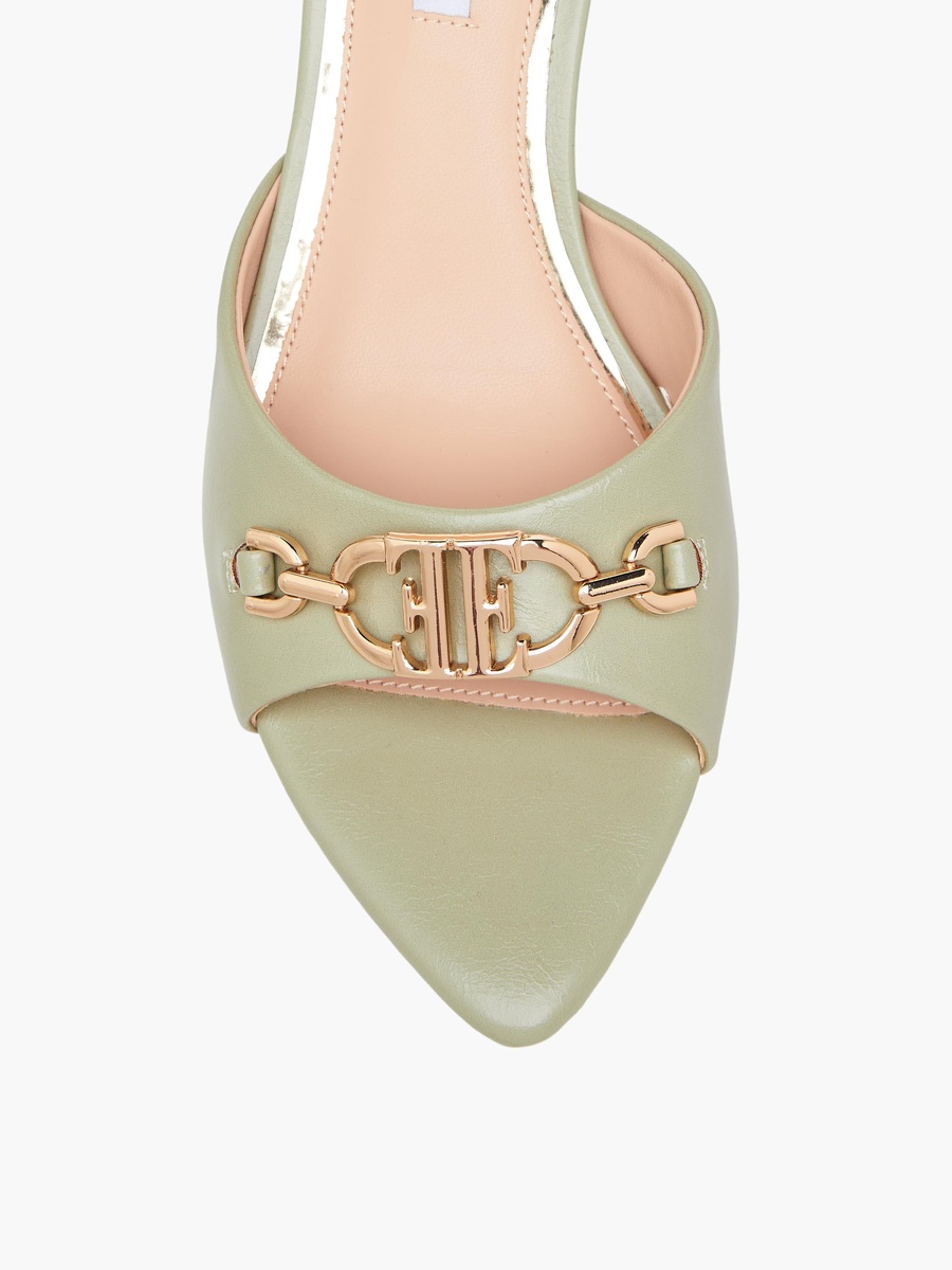 Women Flared Heel Sandals