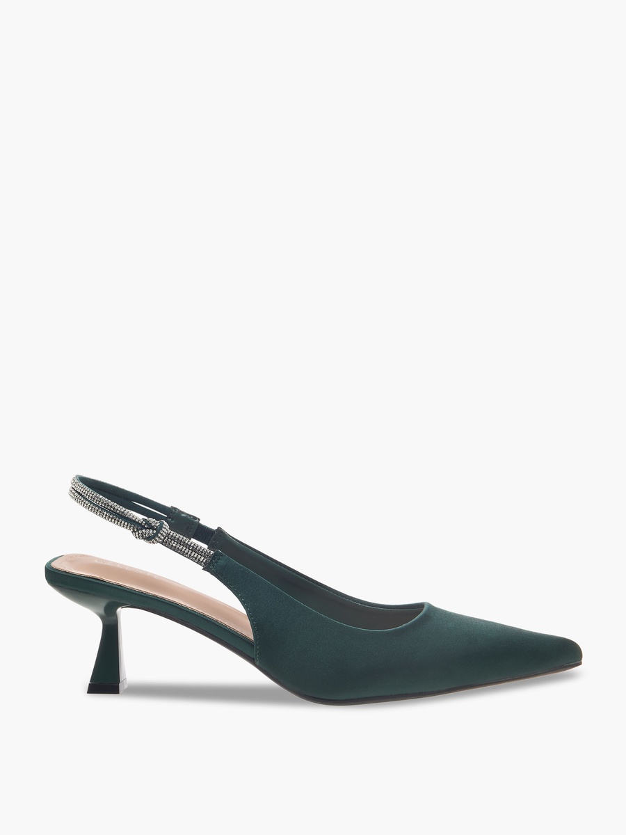 Women Kitten Heel Slingback Shoes