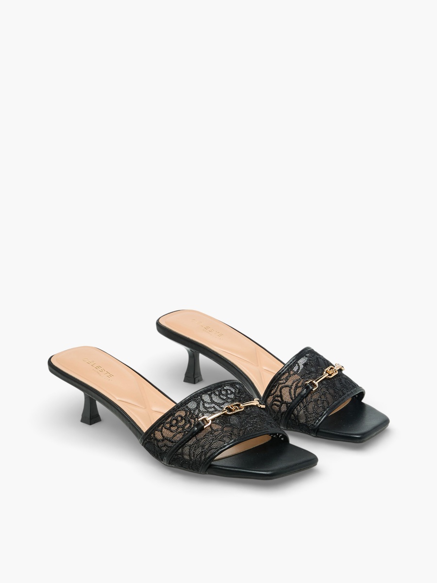 Women Kitten Heel Sandals