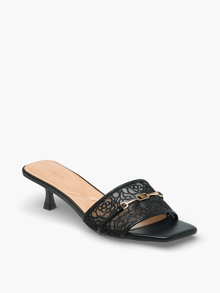 Women Kitten Heel Sandals
