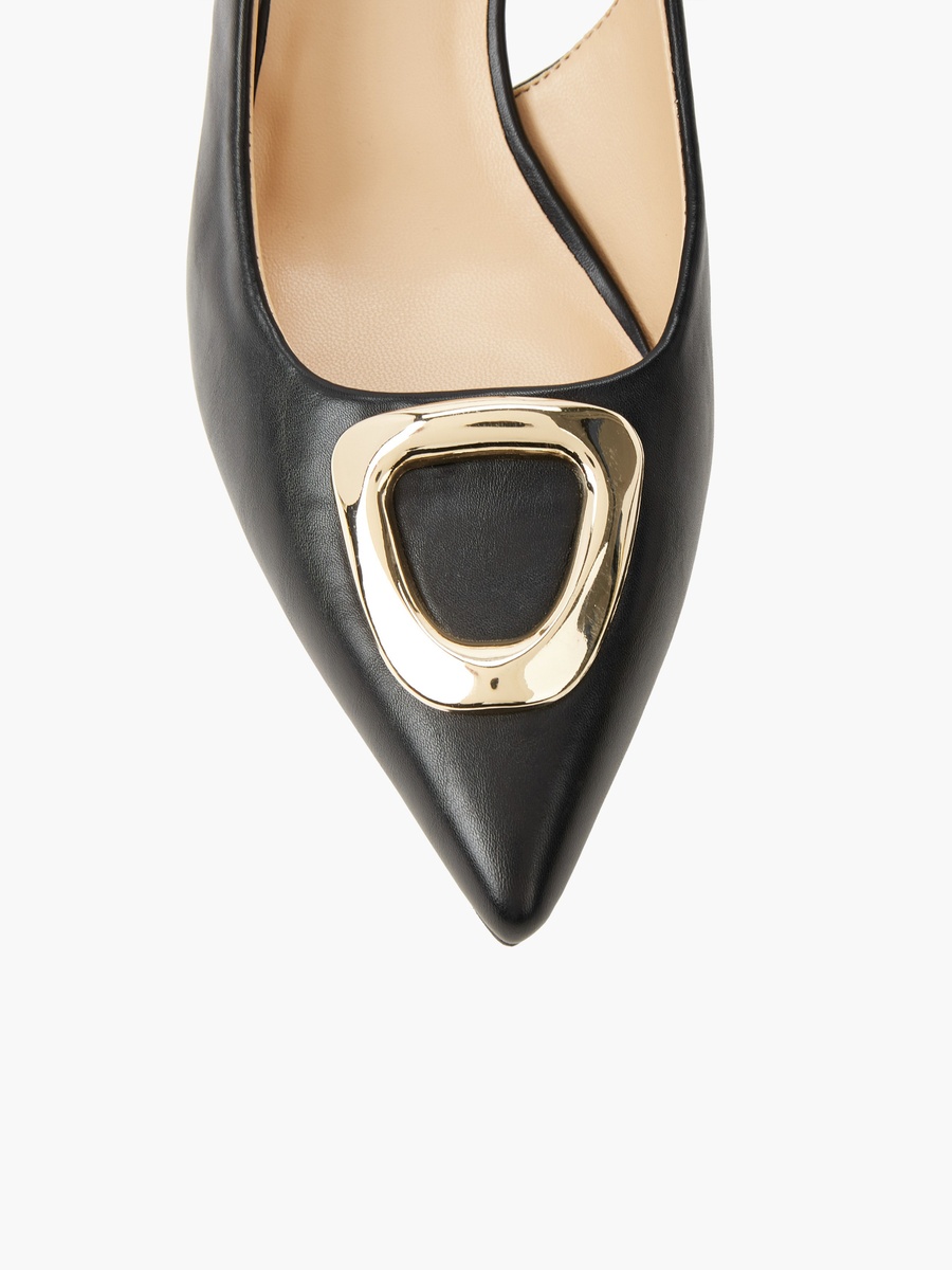 Women Kitten Heel Slingback Shoes