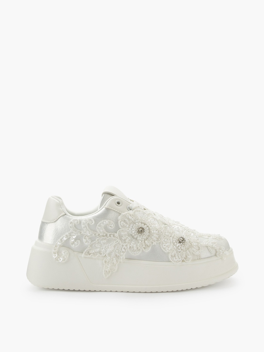 Women Floral Embellished Sneakers