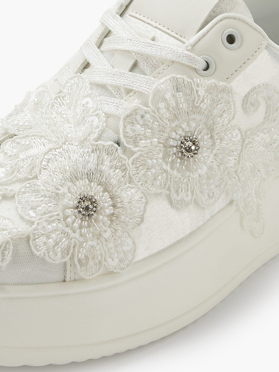 Women Floral Embellished Sneakers