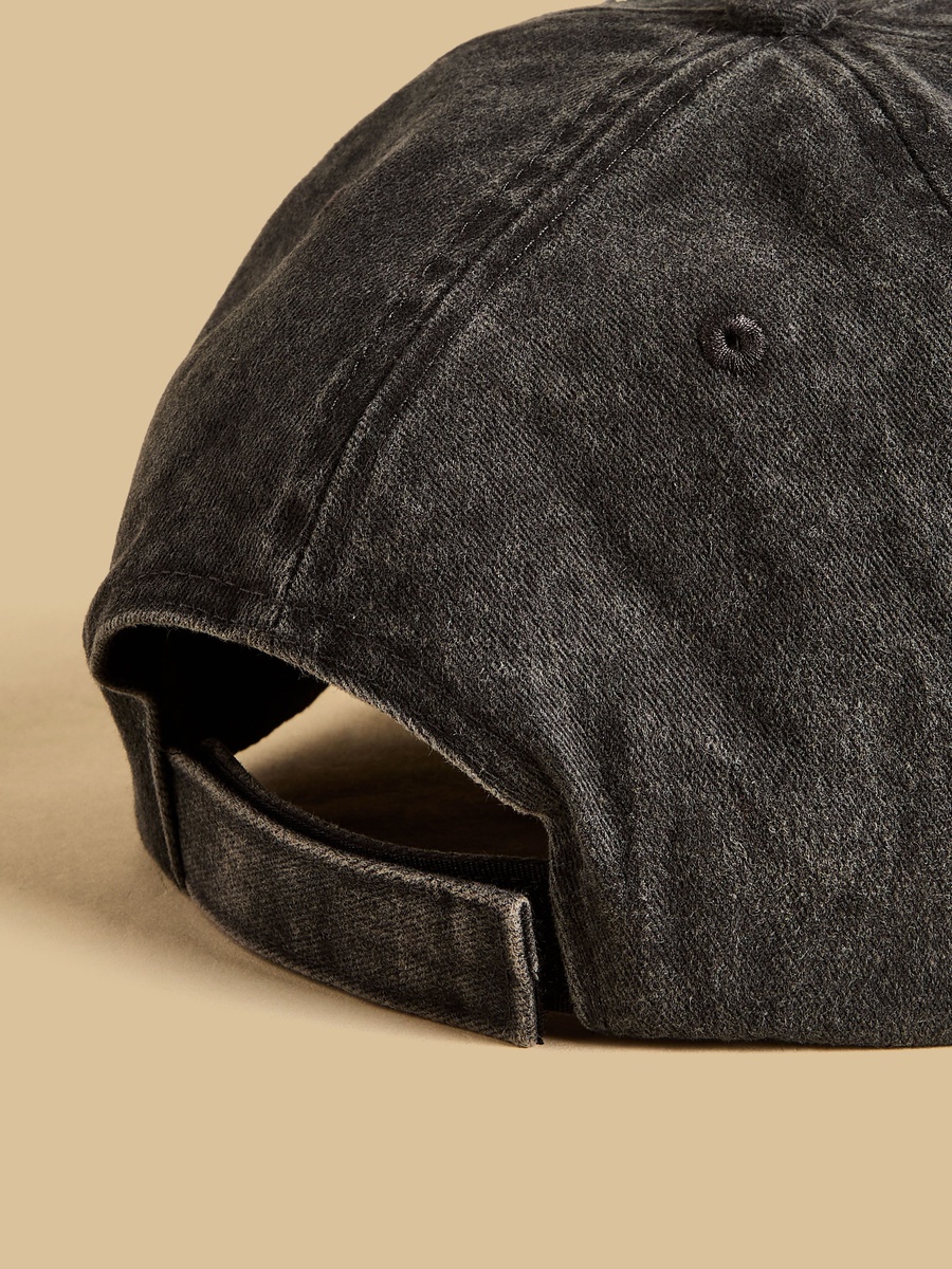 Brooklyn Embroidered Cap with Hook and Loop Strap Closure