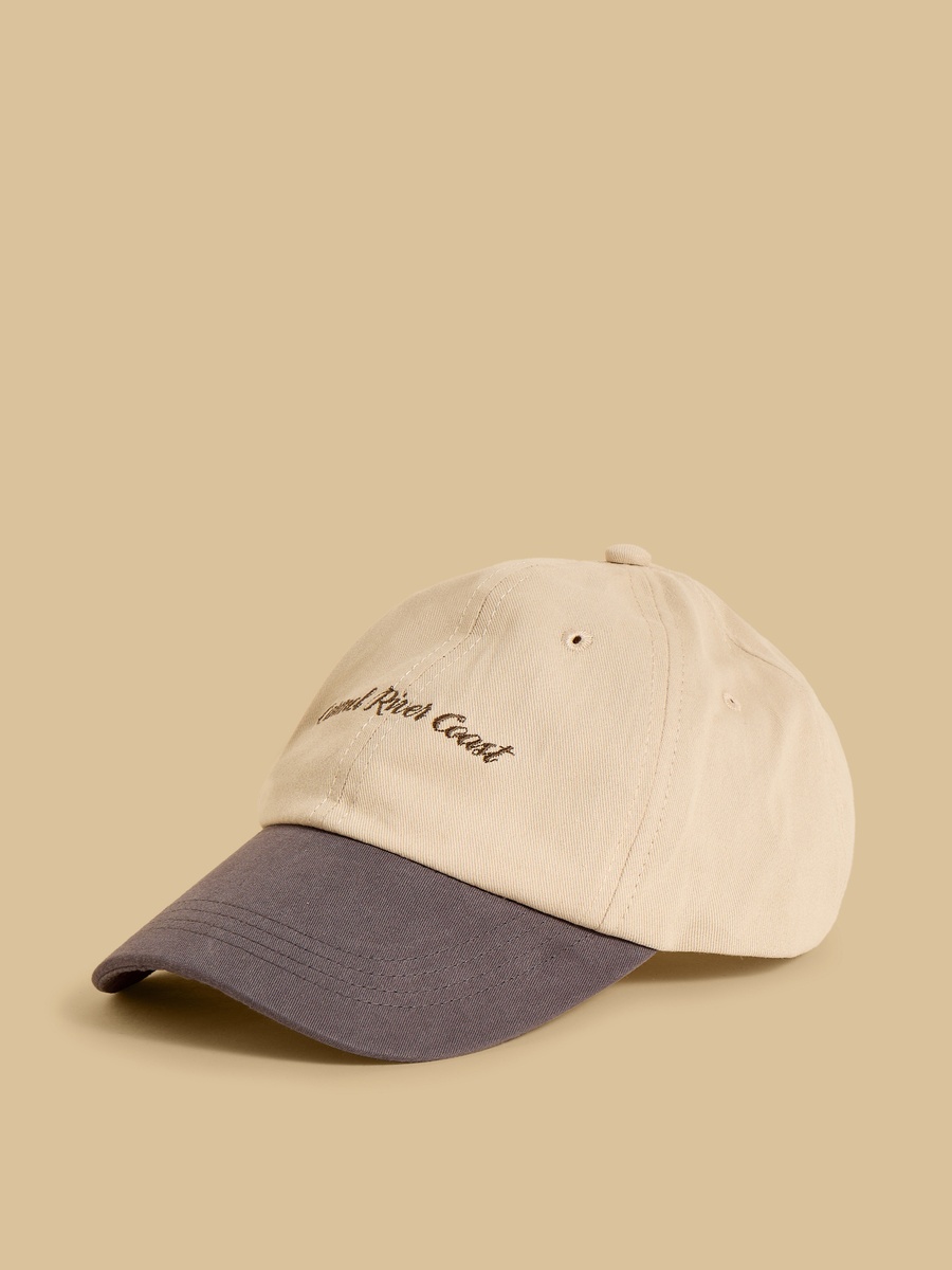 Embroidered Cap with Buckled Strap Closure