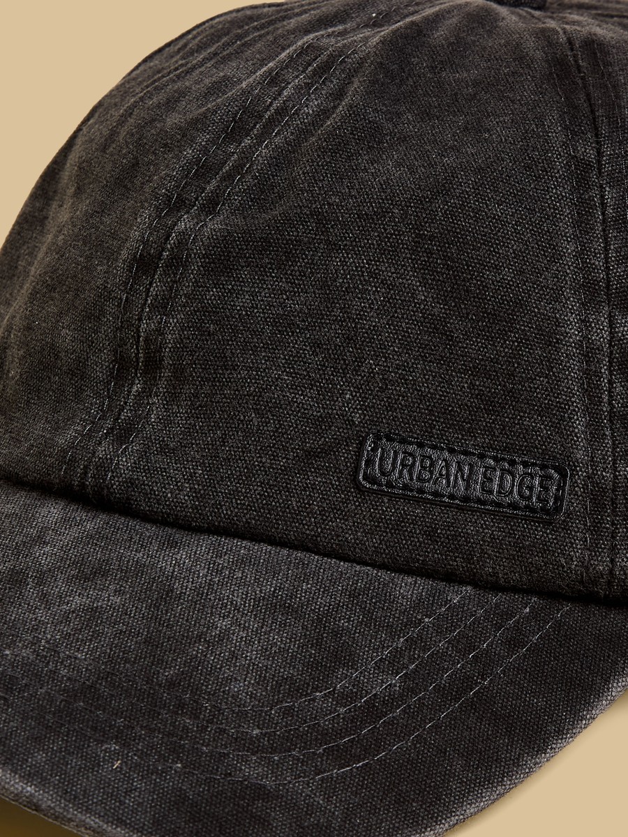 Applique Detail Cap with Hook and Loop Strap Closure
