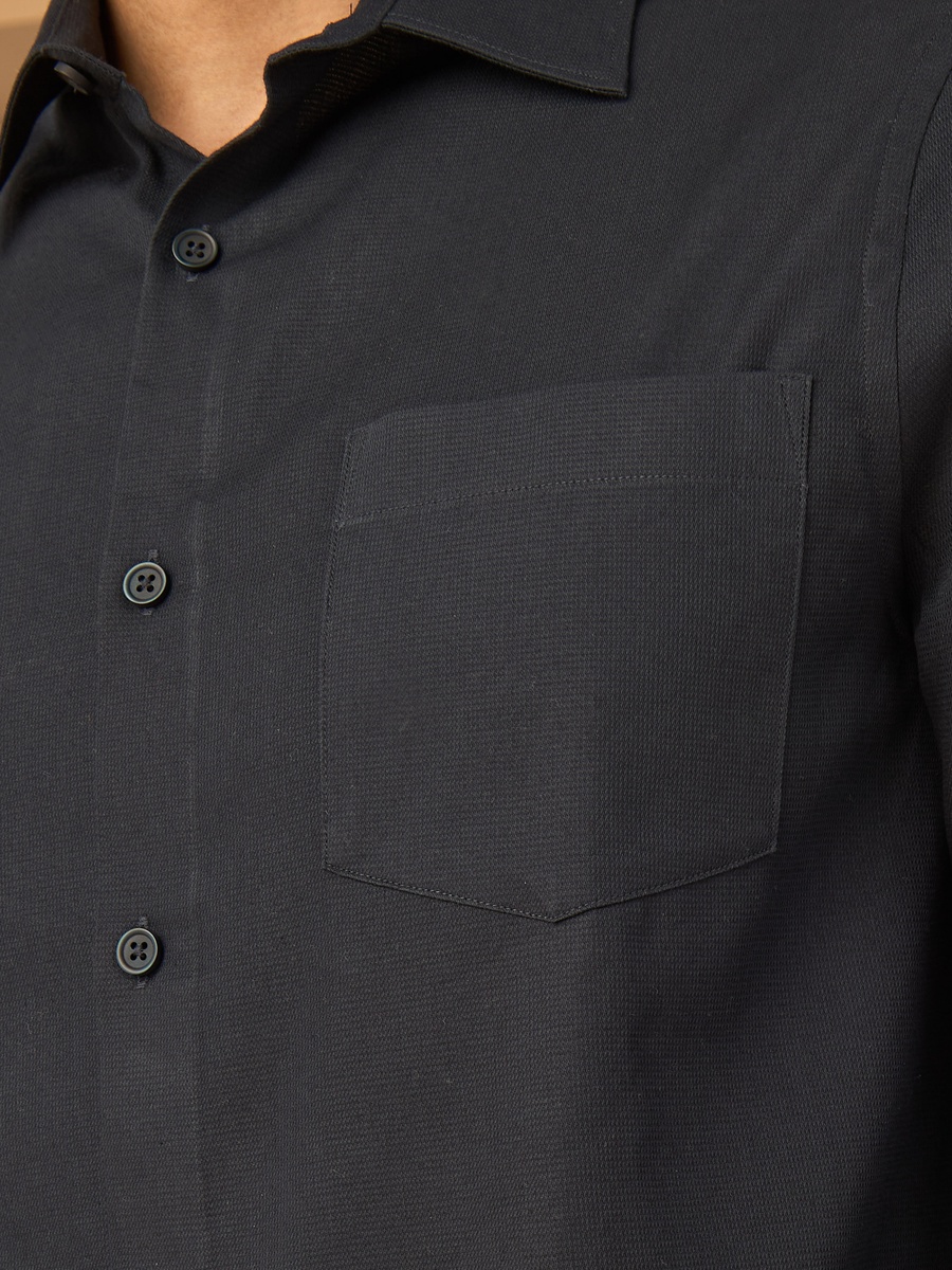 Dobby Shirt with Cutway Collar