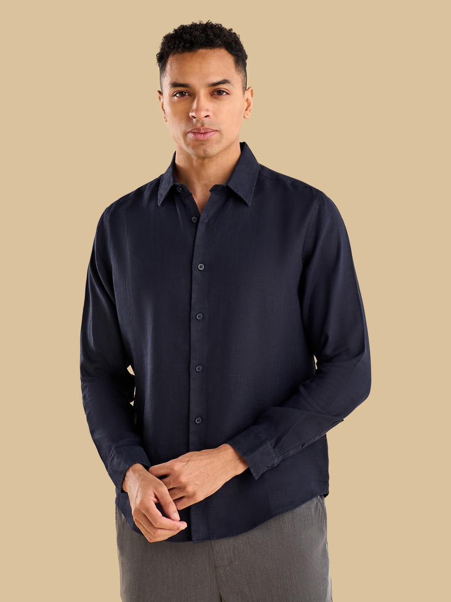 Regular Fit Linen Shirt