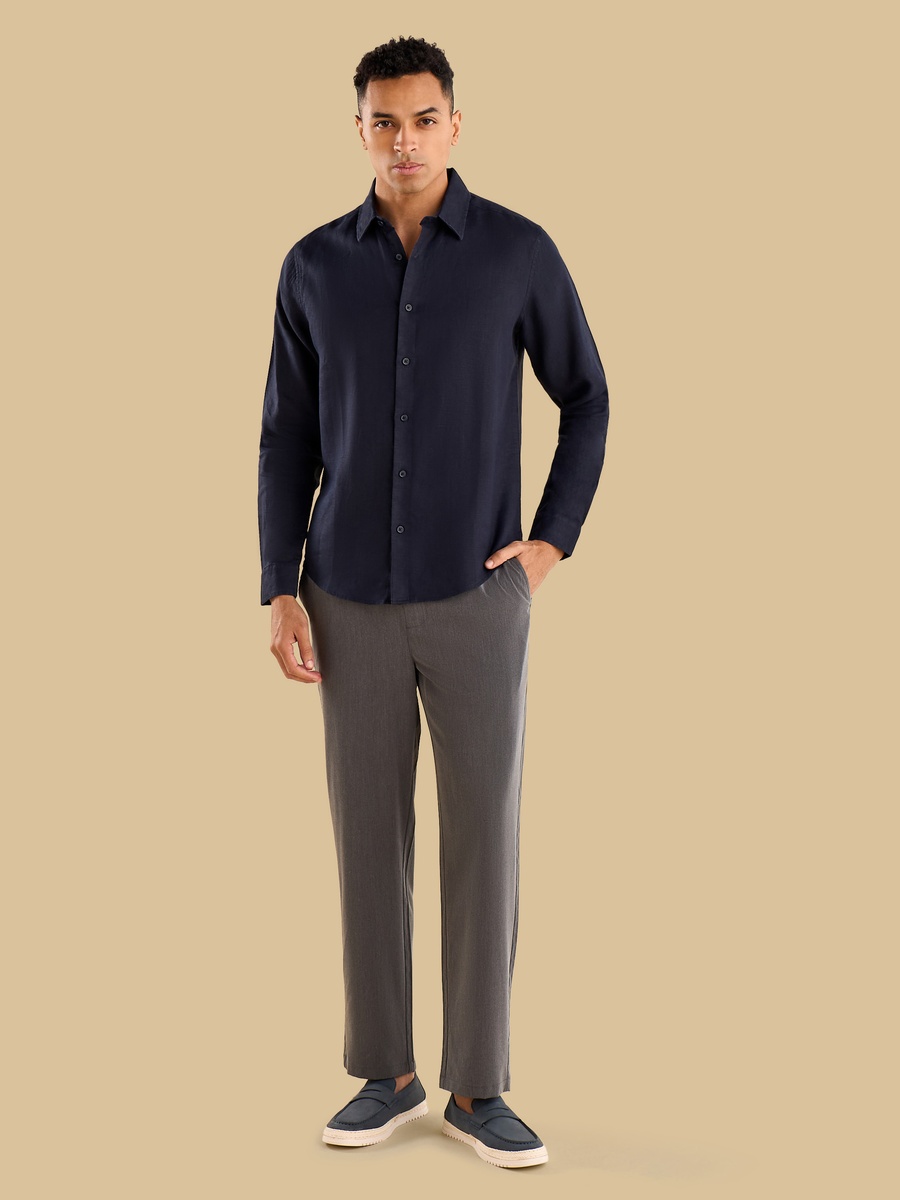 Regular Fit Linen Shirt