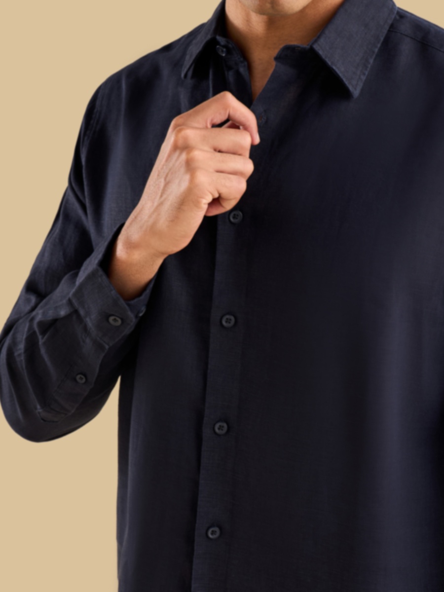 Regular Fit Linen Shirt