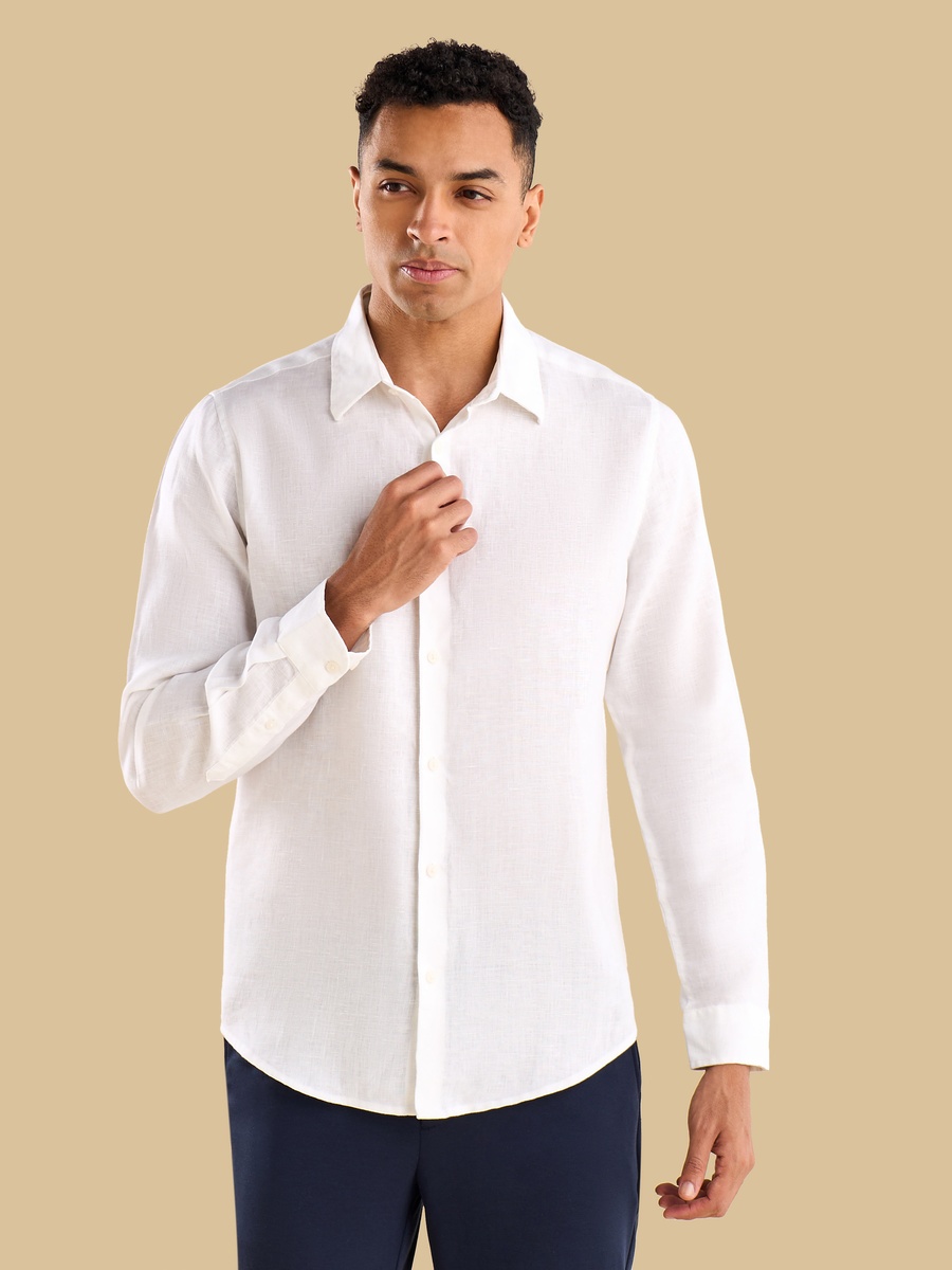 Regular Fit Linen Shirt
