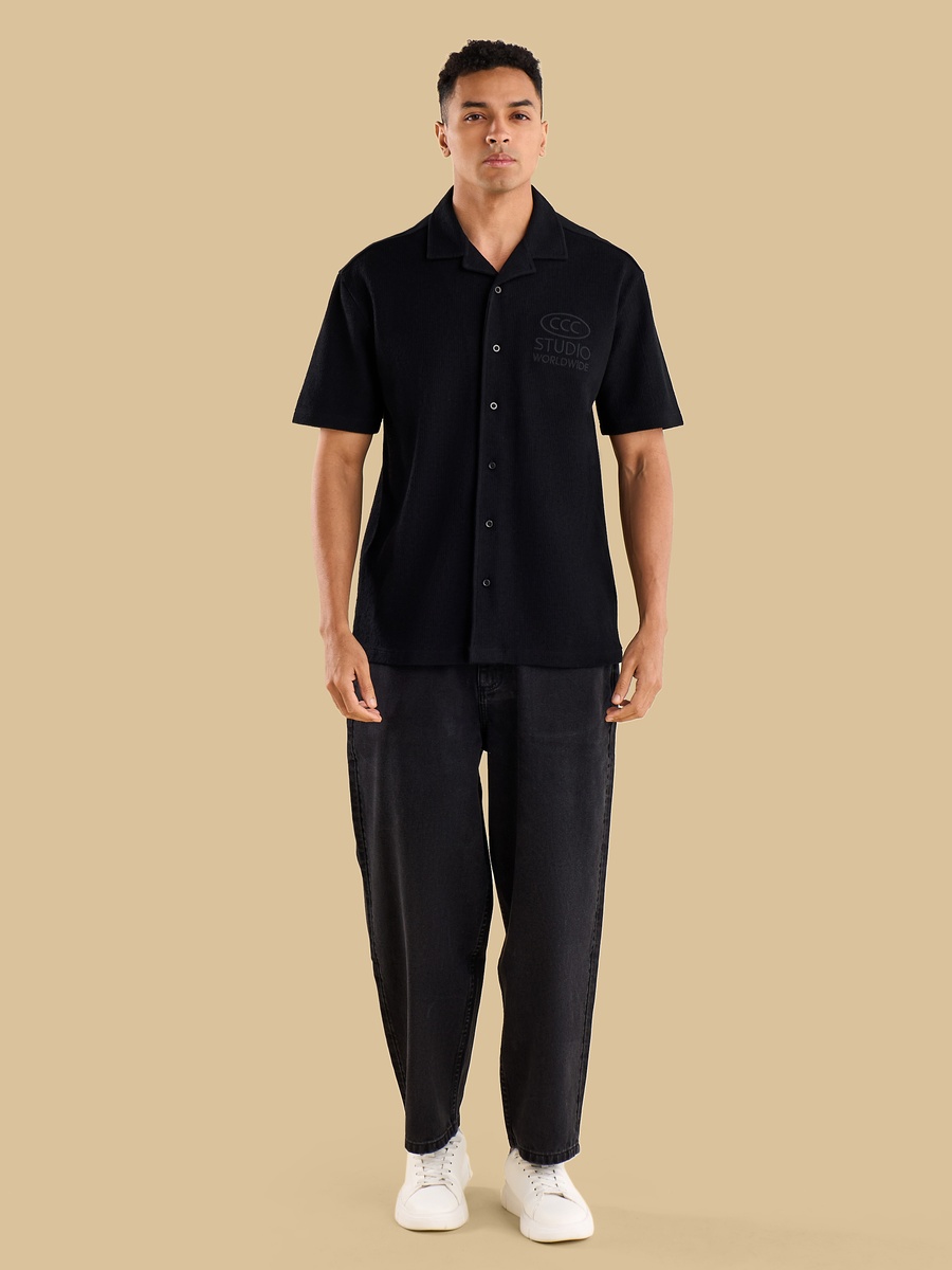 Textured Relaxed Fit Shirt