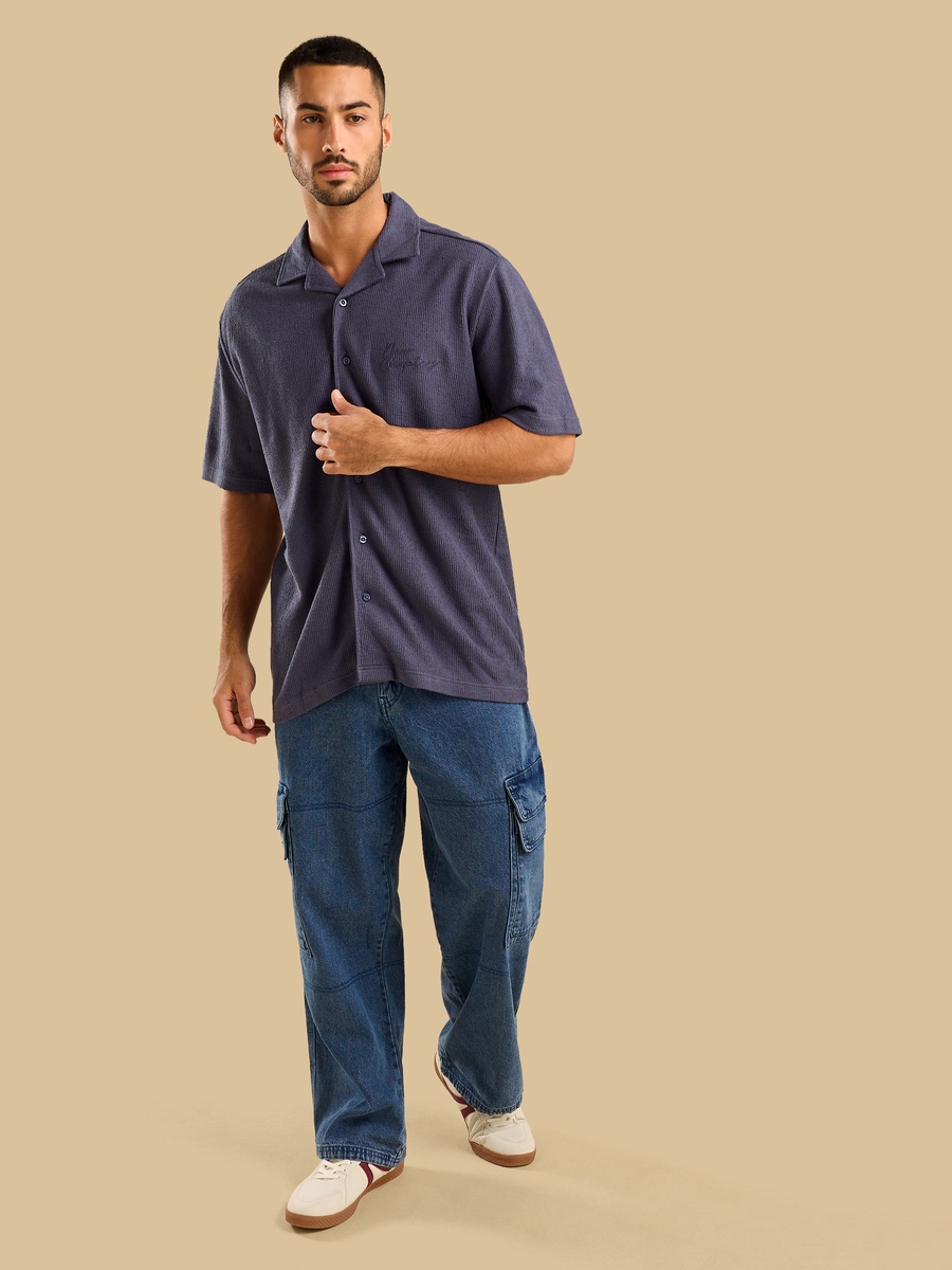 Textured Relaxed Fit Shirt